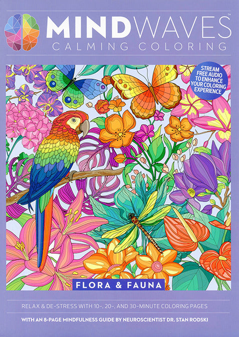 Mind Waves Calming Coloring: Flora & Fauna