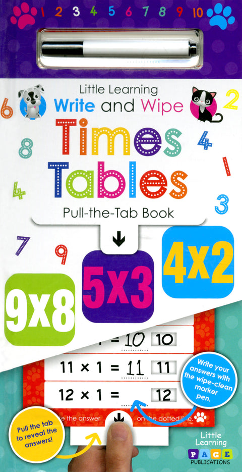Little Learning Write and Wipe Times Tables