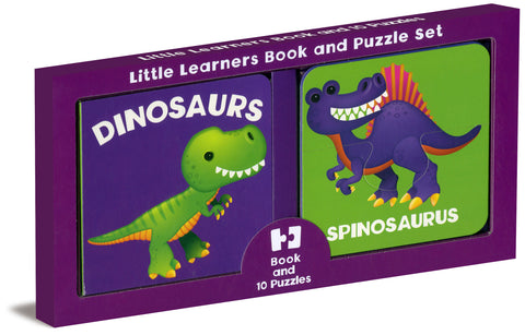 Little Learners Book and Puzzle Set Dinosaurs