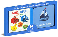 Little Learners Book and Puzzle Set Red, Blue andMore