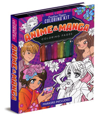 Anime & Manga Creative Pages Coloring Kit