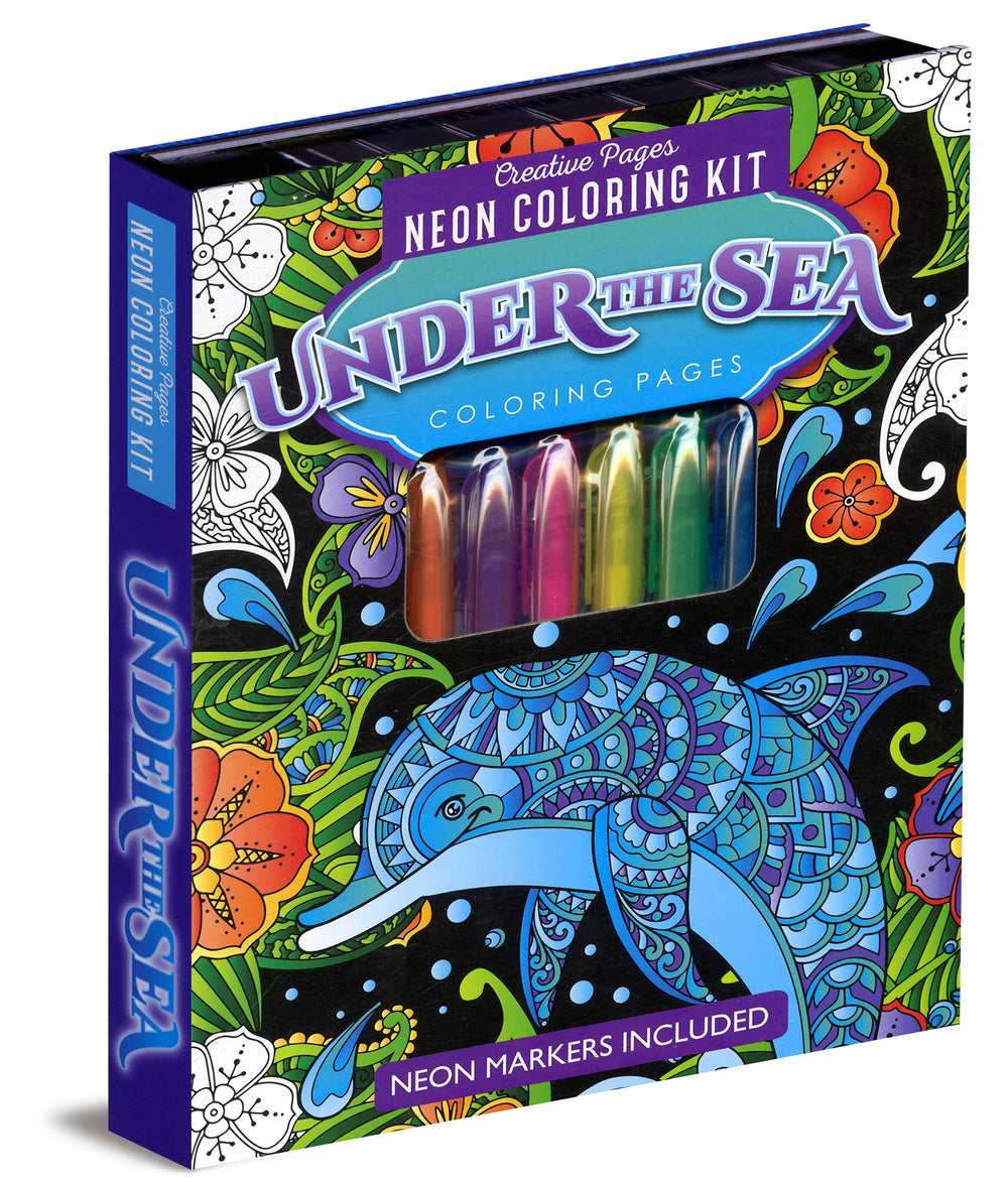 Under the Sea Neon Creative Pages Coloring Kit