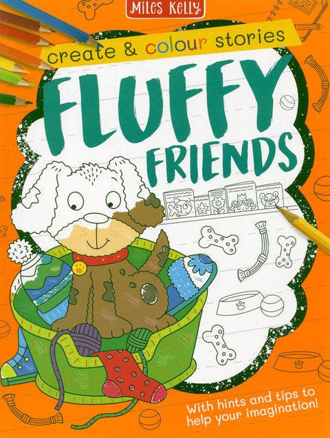 Create & Colour Stories Fluffy Friends