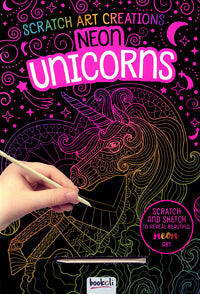 Scratch Art Creations Neon Unicorns