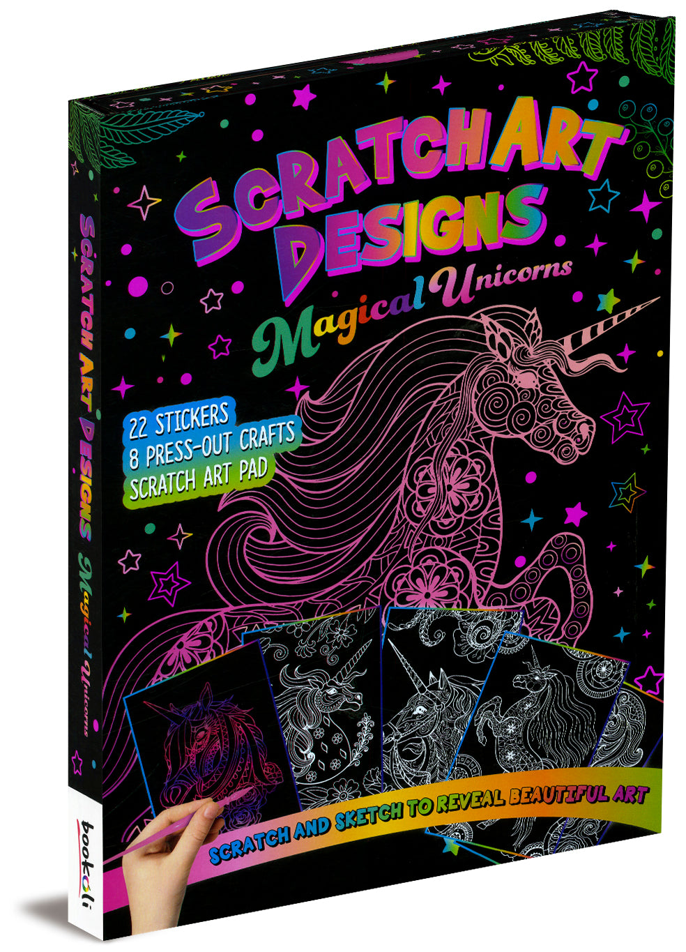 Scratch Art Designs: Magical Unicorns