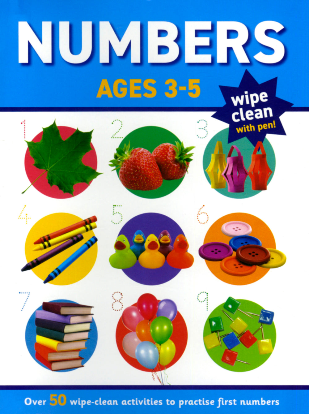 Numbers Wipe Clean with Pen