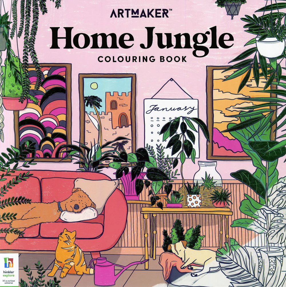 Art Maker Home Jungle Colouring Book