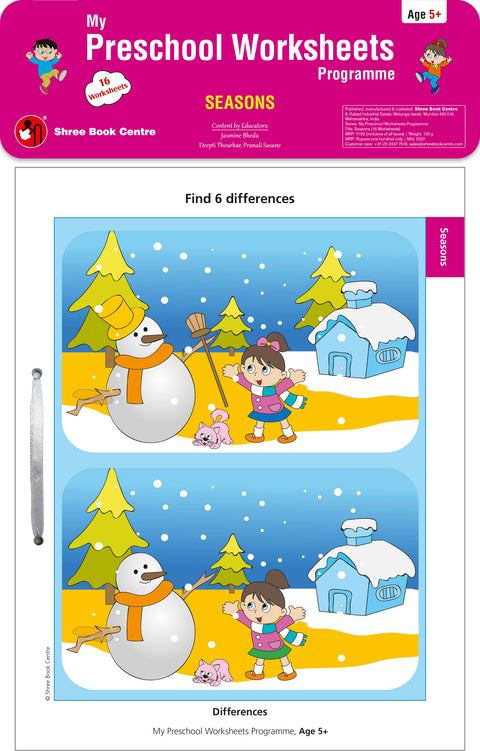My Preschool Worksheets Programme Seasons