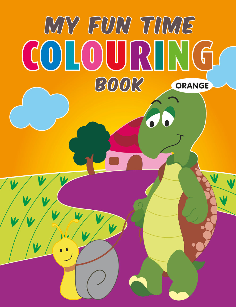 My Fun Time Colouring Book (Orange)