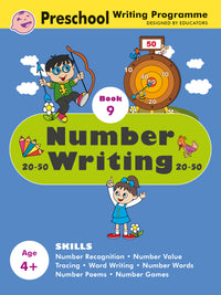 Preschool Writing Number Writing 20-50