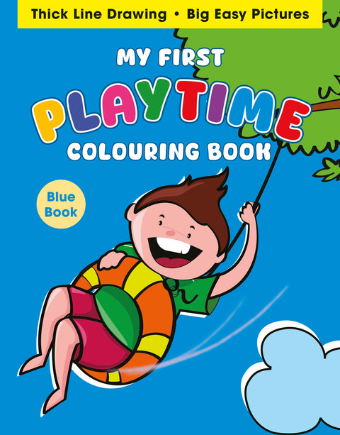 My First Playtime Colouring Book (Blue)