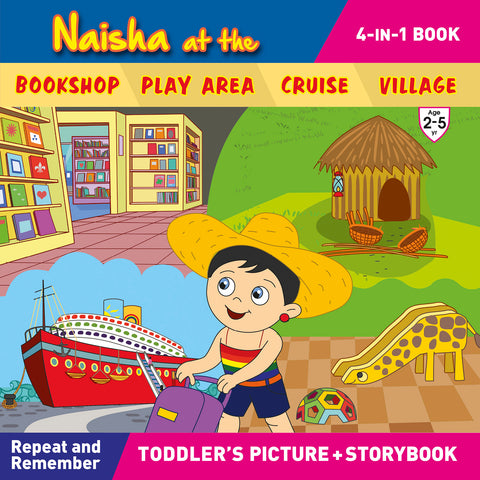 Naisha at the Bookshop, Play Area, Cruise, Village(4in1)
