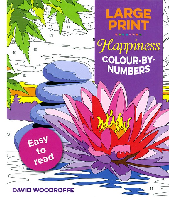 Large Print Happiness Colour By Numbers