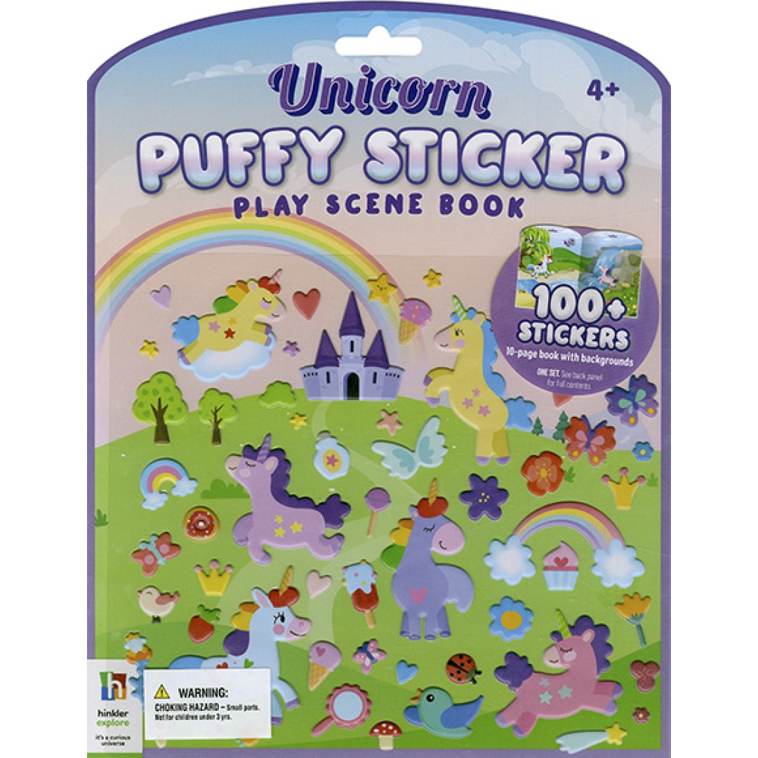 Unicorn Puffy Sticker: Play Scene Book