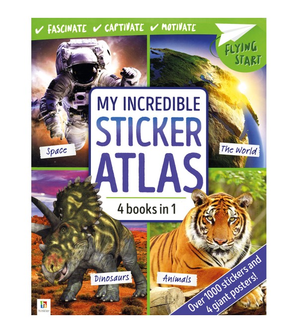 Flying Start My Incredible Sticker Atlas {4-in-1}