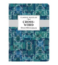 Classic Puzzles Crossword Teal Wallpaper {Dark Green}