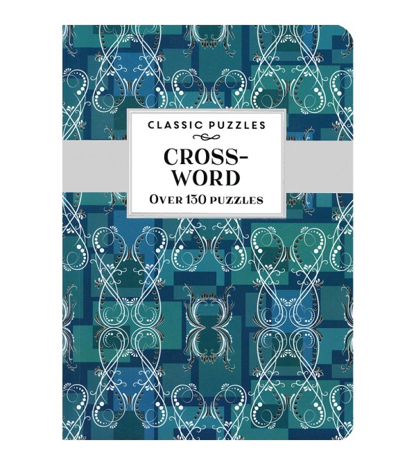 Classic Puzzles Crossword Teal Wallpaper {Dark Green}