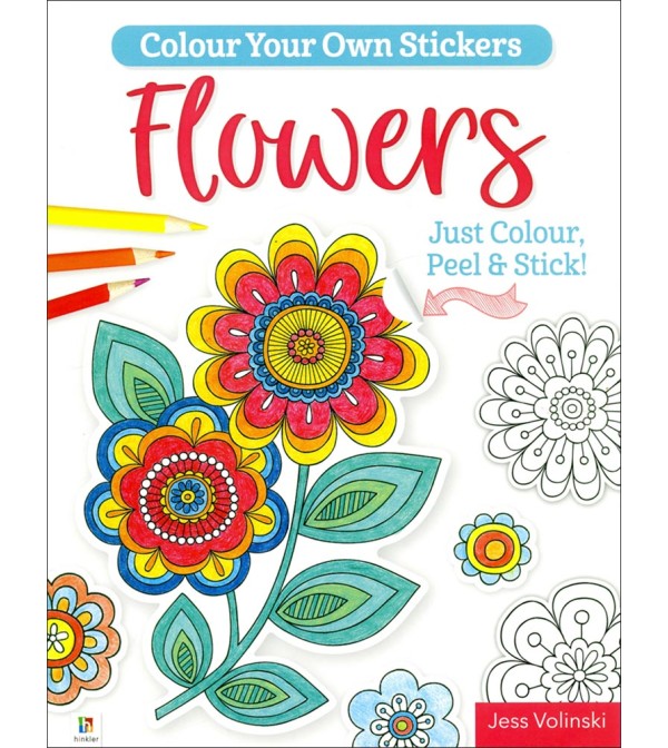 Colour Your Own Stickers Flowers