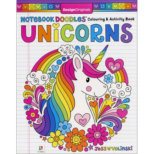 Design Originals Notebook Doodles Unicorns