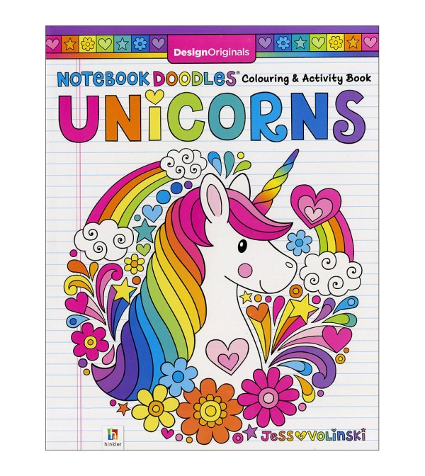 Design Originals Notebook Doodles Unicorns