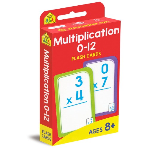 Multiplication 012 Flash Cards