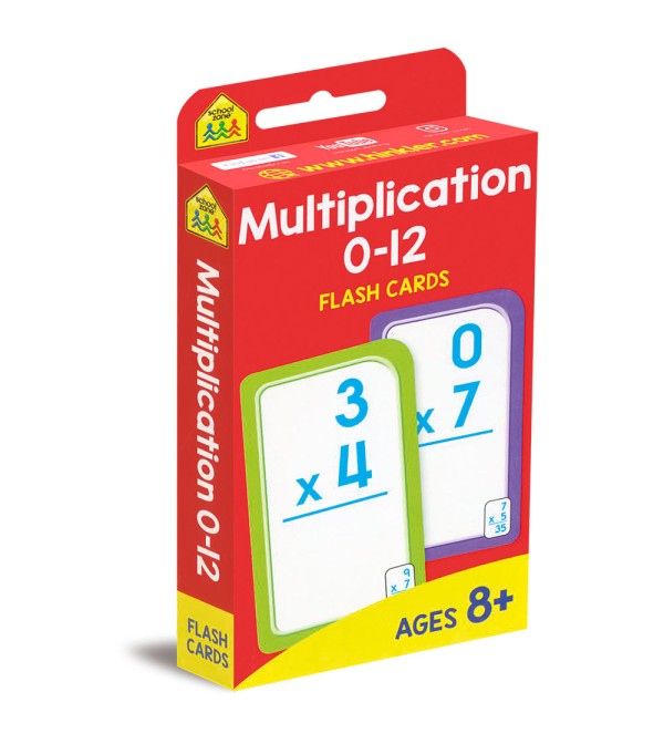 Multiplication 0-12 Flash Cards