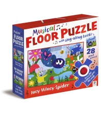 Musical Floor Puzzle with Sing-Along Book (Blue)