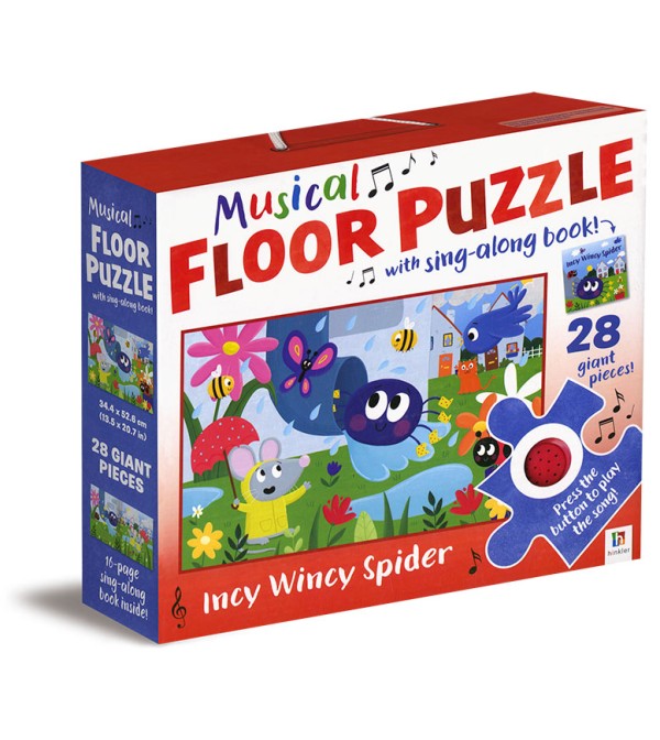 Musical Floor Puzzle with Sing-Along Book (Blue)