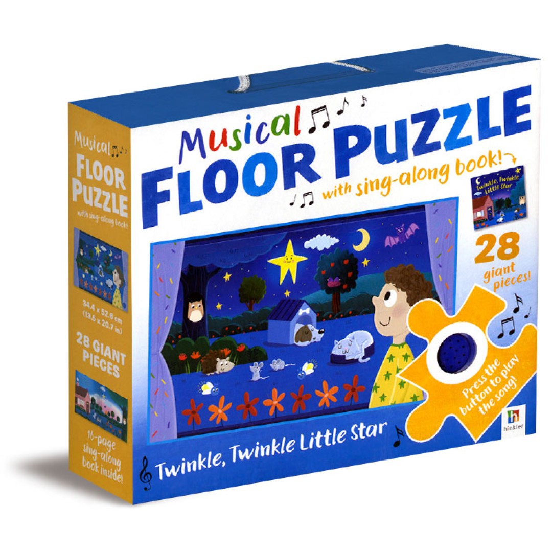Musical Floor Puzzle with Sing-Along Book (Yellow)