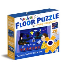 Musical Floor Puzzle with Sing-Along Book (Yellow)