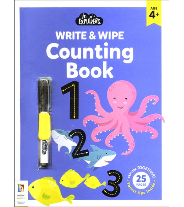 Jr. Explorers Write & Wipe Counting Book