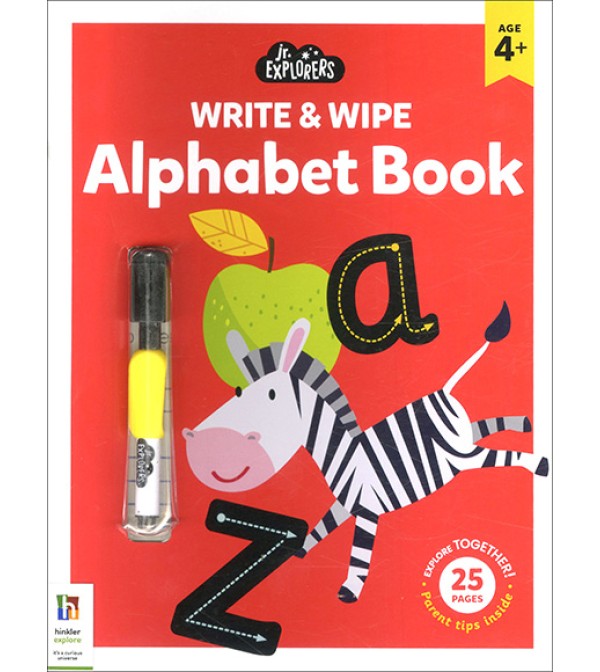 Jr. Explorers Write & Wipe Alphabet Book