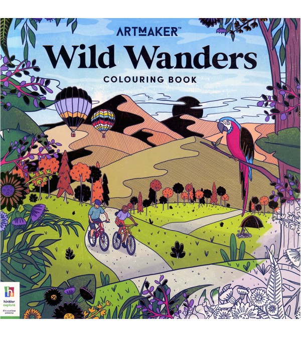 Art Maker Wild Wanders Colouring Book