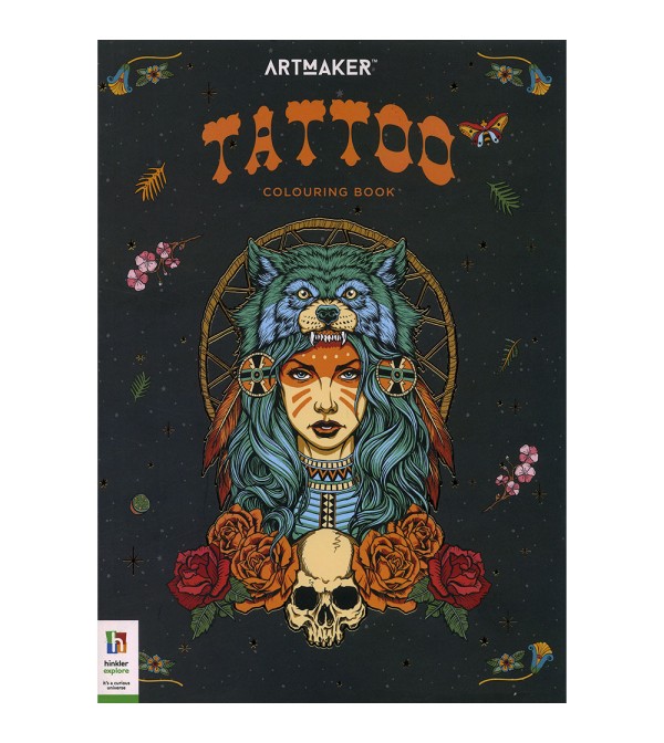 Art Maker Tattoo Colouring Book
