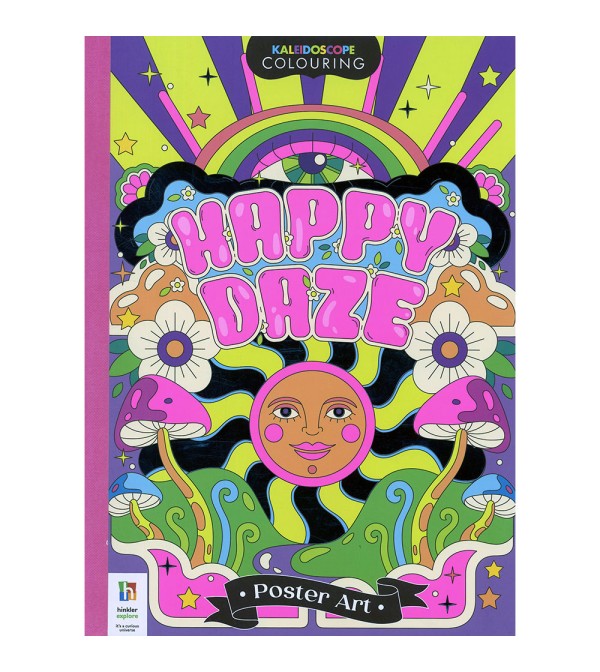 Kaleidoscope Colouring Happy Daze Poster Art