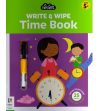 Jr. Explorers Write & Wipe Time Book