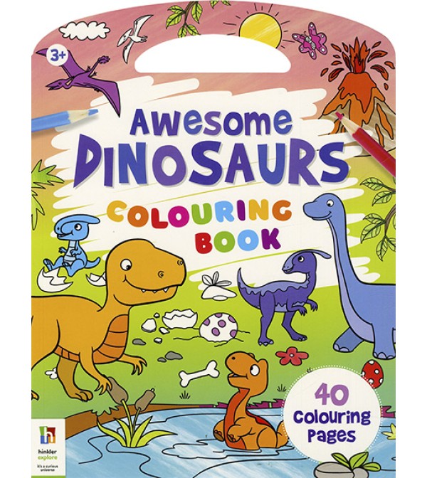 Awesome Dinosaurs Colouring Book