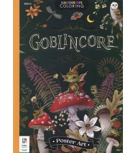 Kaleidoscope Coloring: Goblincore Poster Art