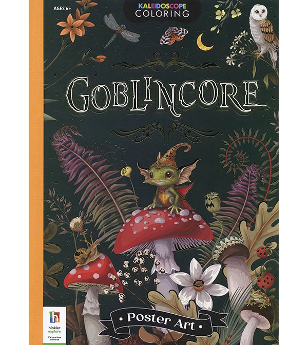 Kaleidoscope Coloring: Goblincore Poster Art