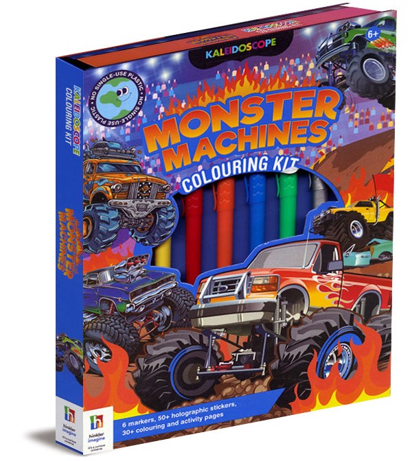 Kaleidoscope Monster Machines Colouring Kit