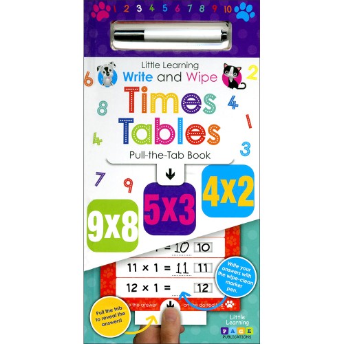Little Learning Write and Wipe Times Tables