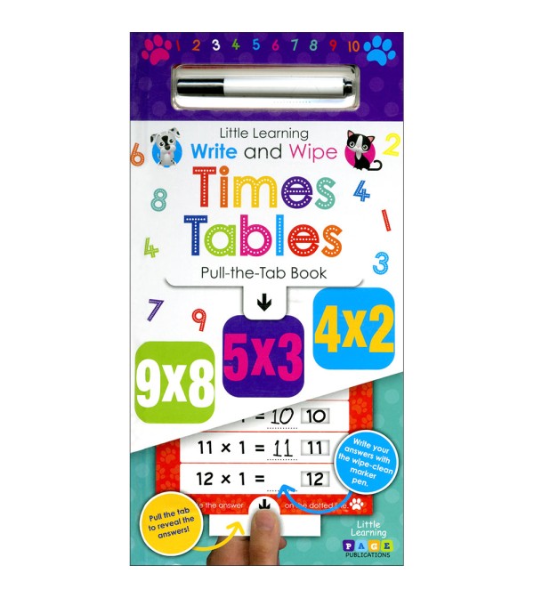 Little Learning Write and Wipe Times Tables
