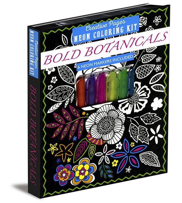 Bold Botanicals Neon Coloring Kit