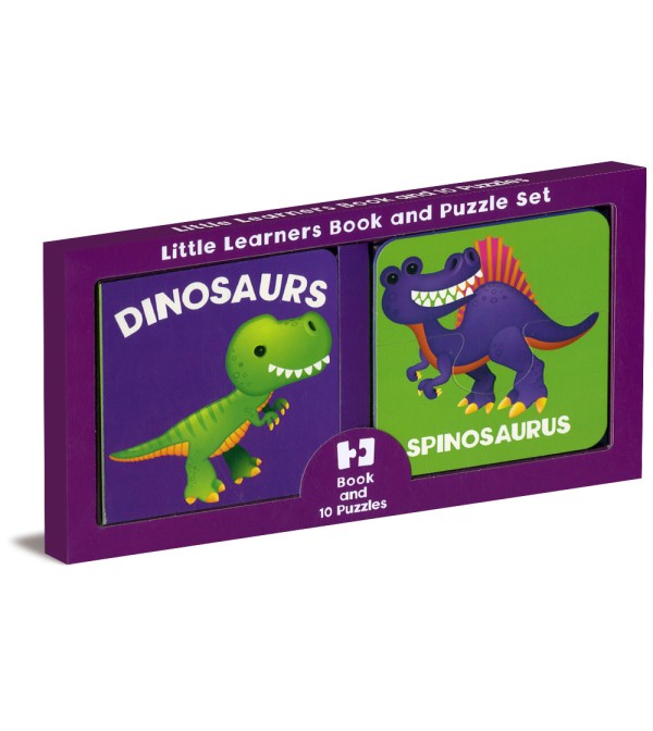 Little Learners Book and Puzzle Set Dinosaurs