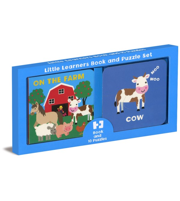 Little Learners Book and Puzzle Set On the Farm