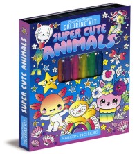 Creative Pages Coloring Kit: Super Cute Animals