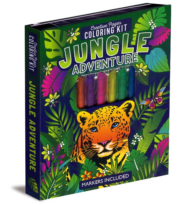 Creative Pages Coloring Kit: Jungle Adventure