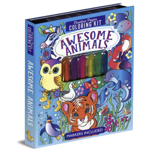 Awesome Animals Coloring Kit