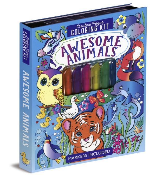 Awesome Animals Coloring Kit
