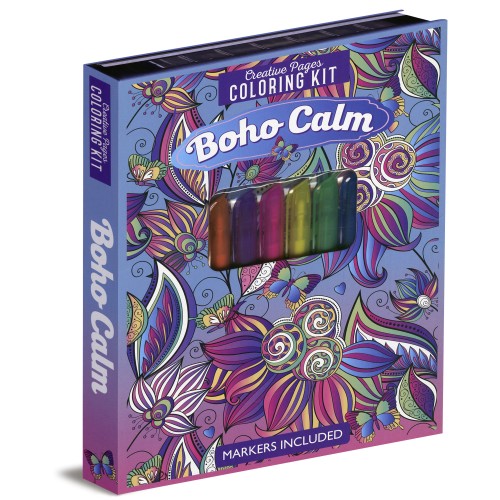 Boho Calm Coloring Kit
